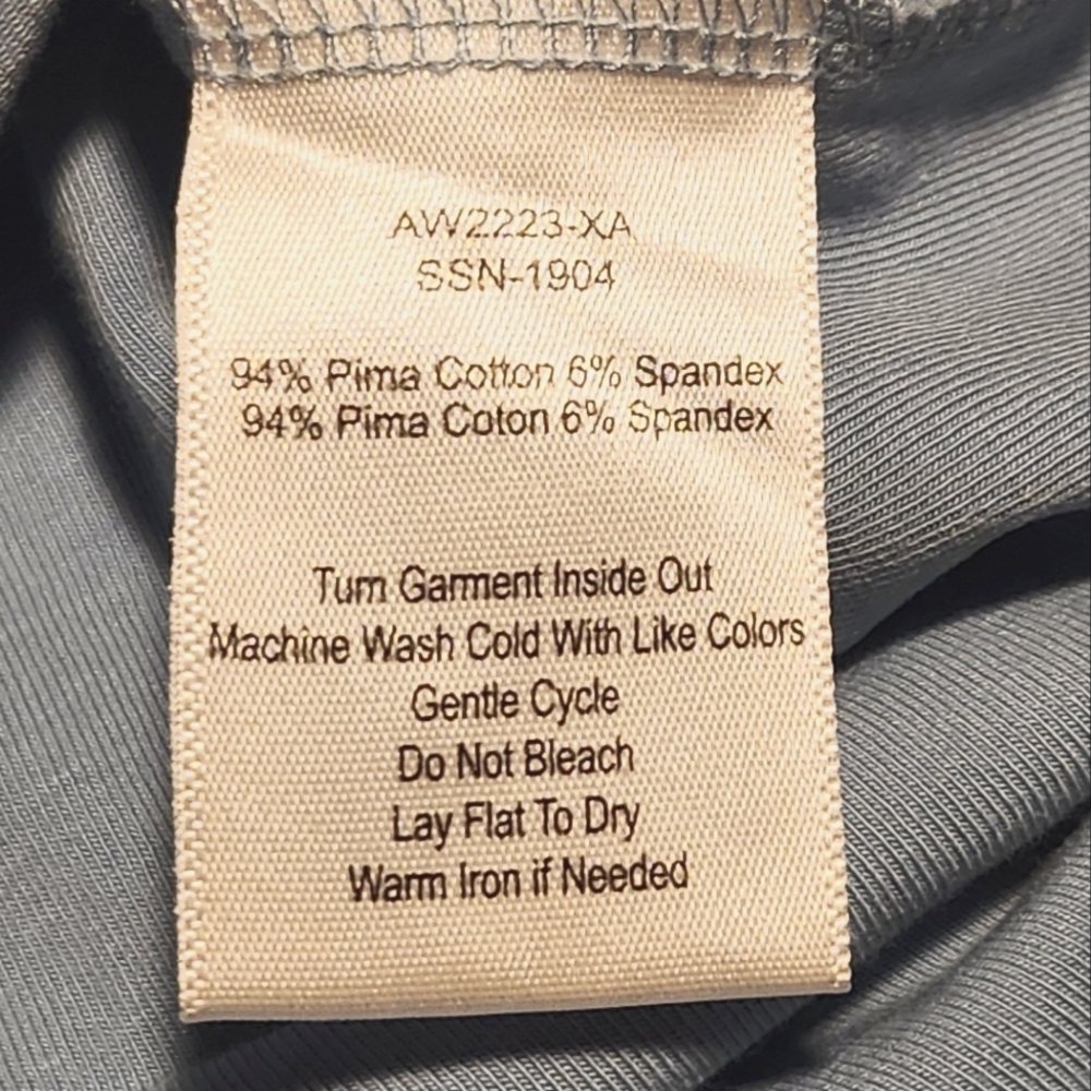 ATM Anthony Thomas Melillo Pima Cotton Side Draped Light Blue Dress Size M - Picture 6 of 8